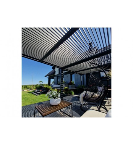 Pergola ogrodowa aluminiowa Bermeo 600 x 300 cm