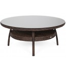 Meble ogrodowe technorattanowe Bristol Round Elegant 180 cm Brown Mat / Brown Melange 8+1