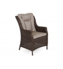 Meble ogrodowe technorattanowe Bristol Round Elegant 180 cm Brown Mat / Brown Melange 8+1