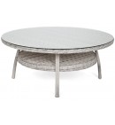 Meble ogrodowe technorattanowe Bristol Round Elegant 180 cm Light Grey / Grey Melange 8+1