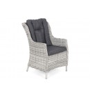 Meble ogrodowe technorattanowe Bristol Round Elegant 180 cm Light Grey / Grey Melange 8+1