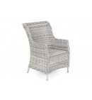 Meble ogrodowe technorattanowe Bristol Round Elegant 180 cm Light Grey / Grey Melange 8+1