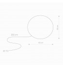 Lampa ogrodowa okrągła 60cm. KULA 