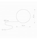 Lampa ogrodowa okrągła 30cm. KULA 