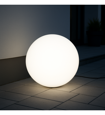 Lampa ogrodowa okrągła 80cm. KULA 