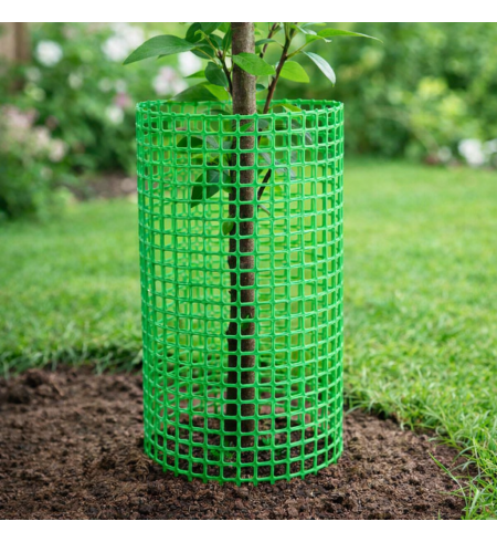 Siatka rabatowa wzmacniana kontenerowa 1,2x25m zielona (oczko 30x30mm)