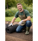 SIATKA NA KRETY 2x200mb. kreta przeciw kretom plastikowa pod trawnik