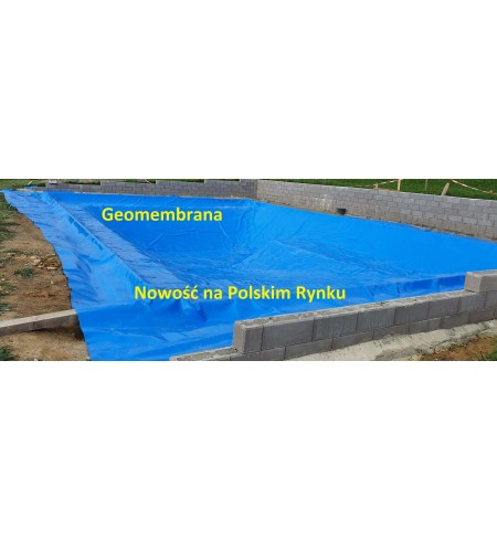 Folia do oczek oczka wodnych / Geomembrana gr 1.5mm Niebieska 