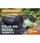 Folia do oczek 1,5mm.oczka wodnych / Geomembrana Czarna