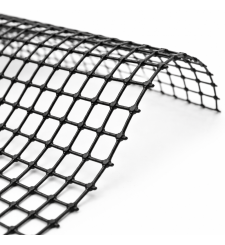 SIATKA 0,60x50mb. OGRODNICZA,PLASTIKOWA PCV CZARNA 