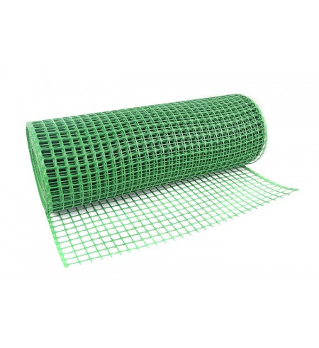 Siatka rabatowa wzmacniana kontenerowa 1,2x25m zielona (oczko 30x30mm)